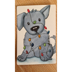 carte aquarelle de noël