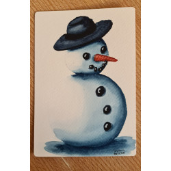 carte aquarelle de noël